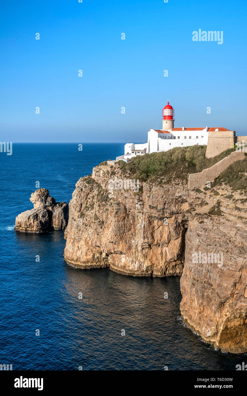 Kap St. Vincent oder Cabo de Sao Vicente, Vila do Bispo, Algarve, Portugal Stockfoto