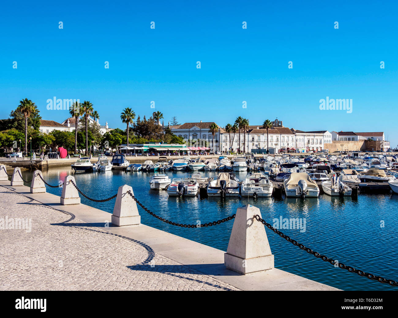 Marina in Faro, Algarve, Portugal Stockfoto