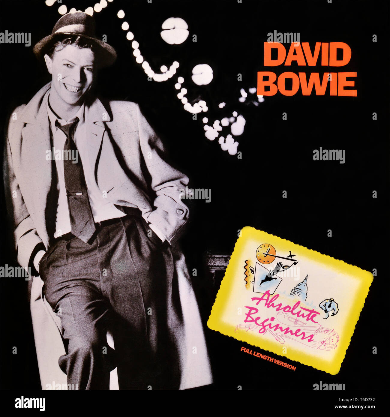 David Bowie - original Vinyl Album Cover - Absolute Beginners - 1986 Stockfoto