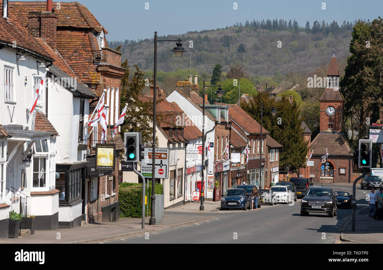 Wendover, Buckinghamshire, England, UK. April 2019. High Street