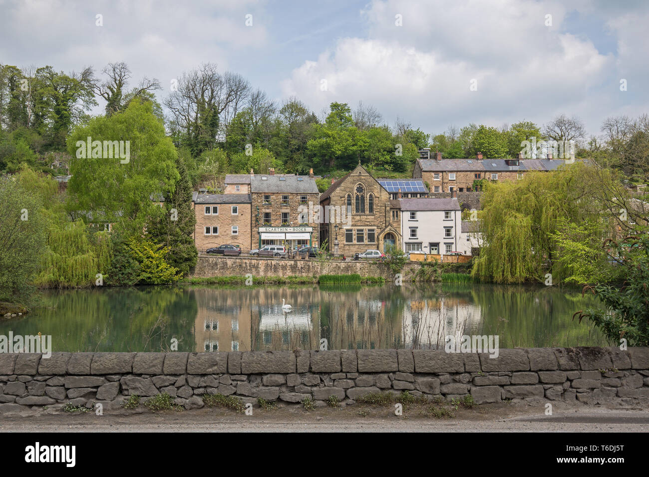 Cromford Teich, Cromford Derbyshire UK Stockfoto