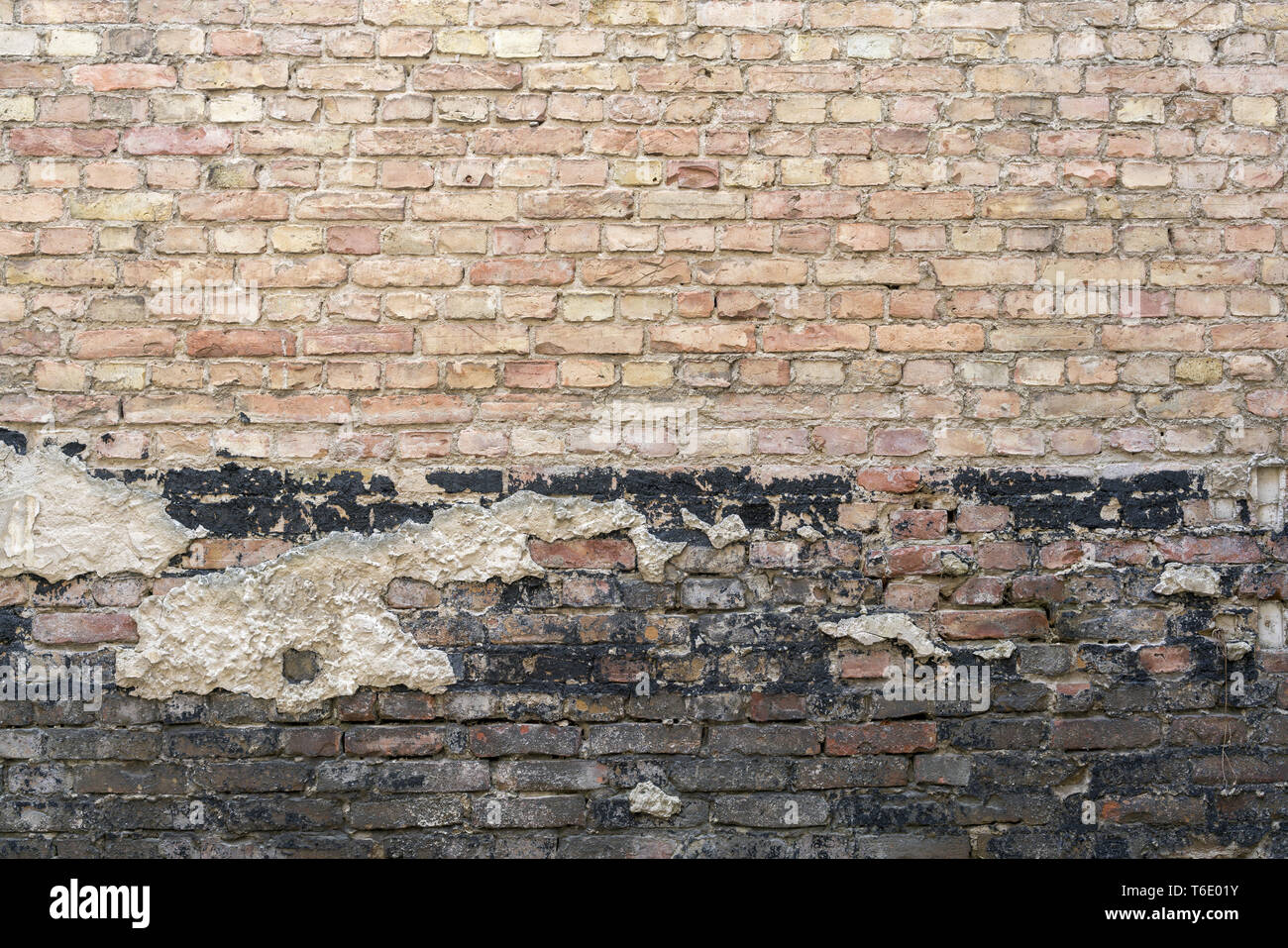 Alte verwitterte Wand für Hintergründe Stockfoto