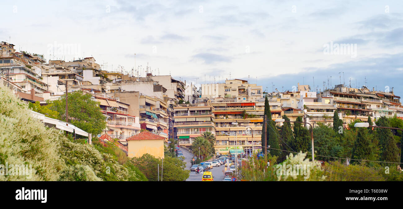 Panorama von Thessaloniki, Griechenland Stockfoto