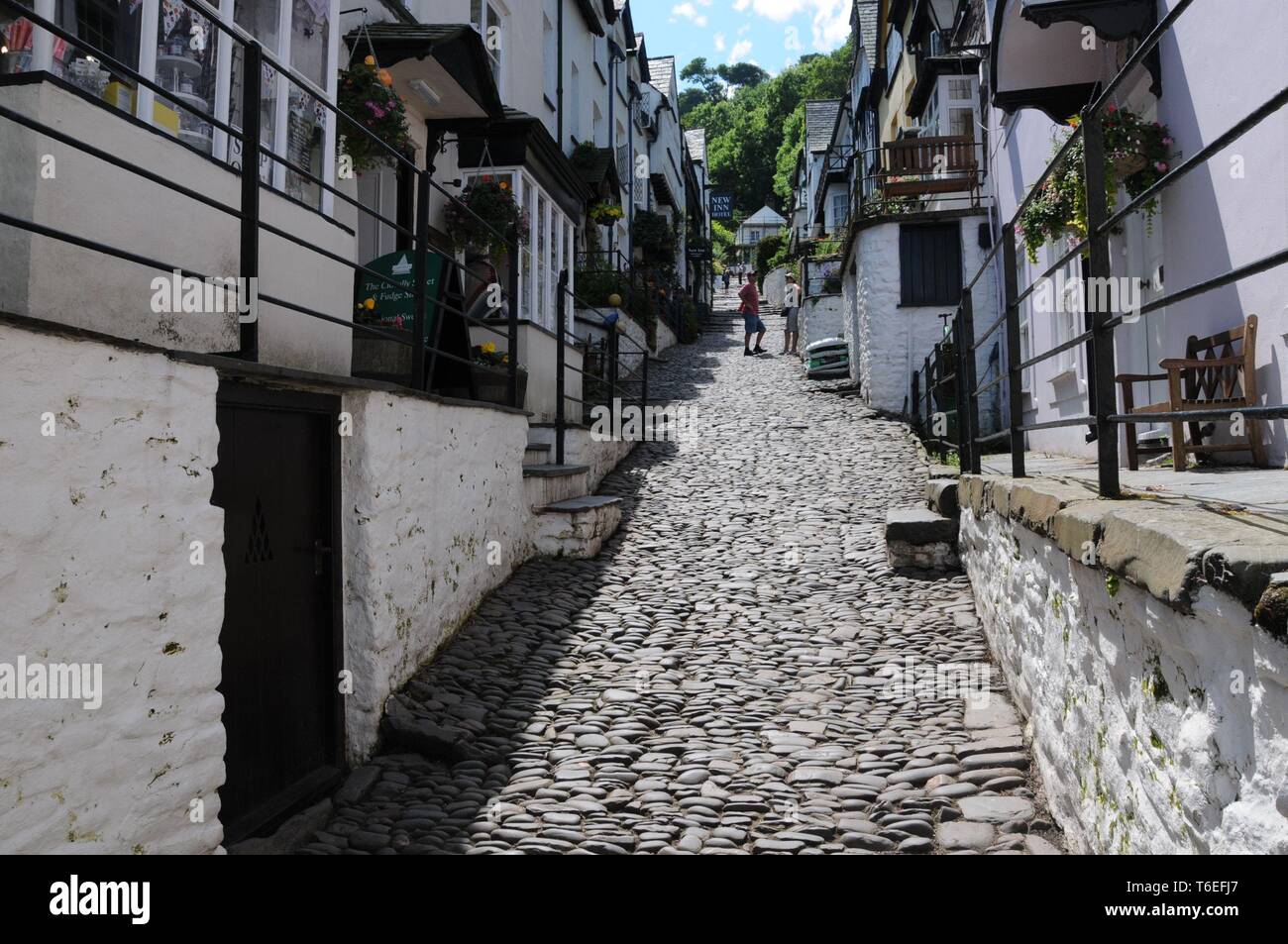 Clovelly, North Devon, England Großbritannien Stockfoto