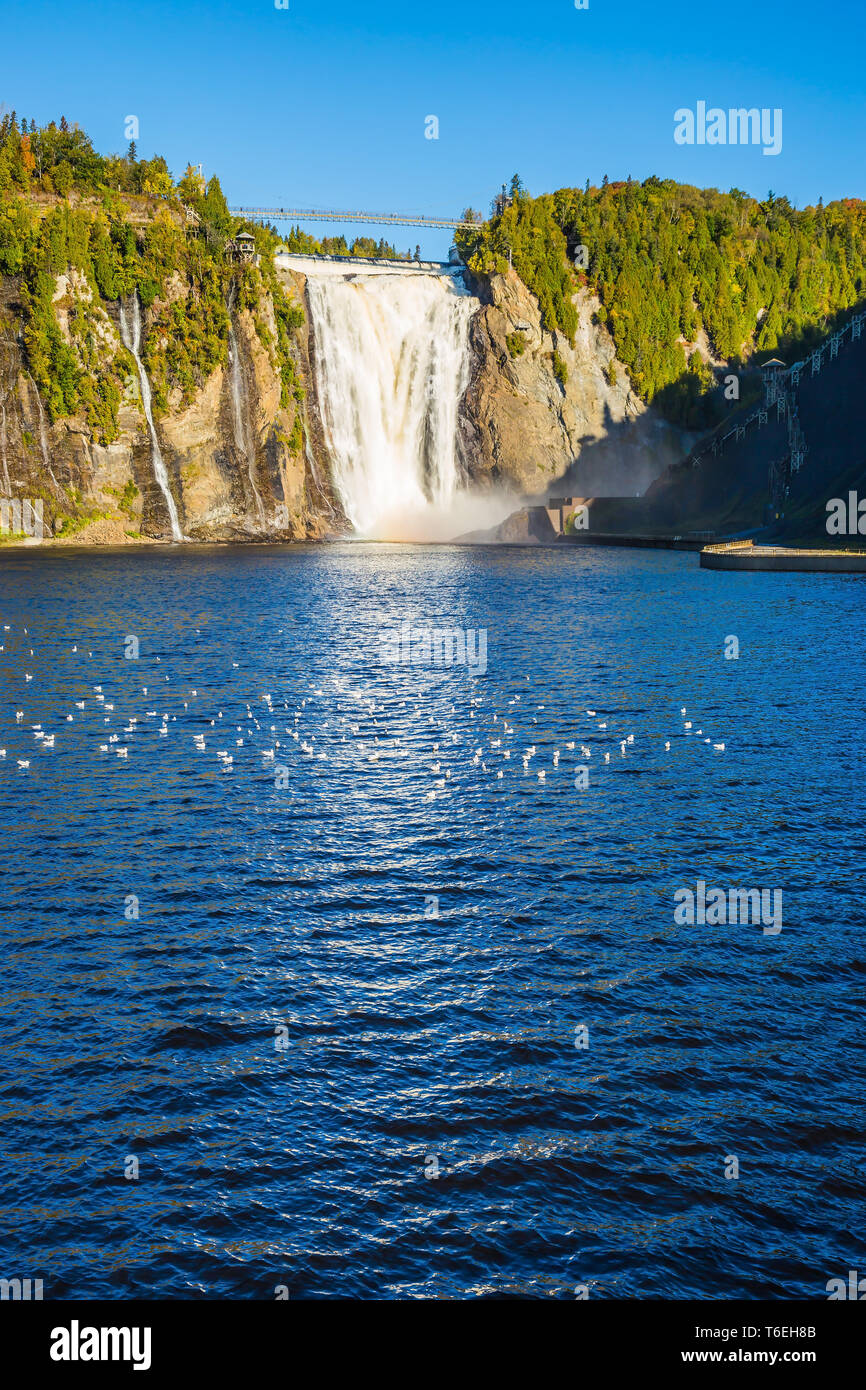 Der Wasserfall Montmorency in Park Stockfoto