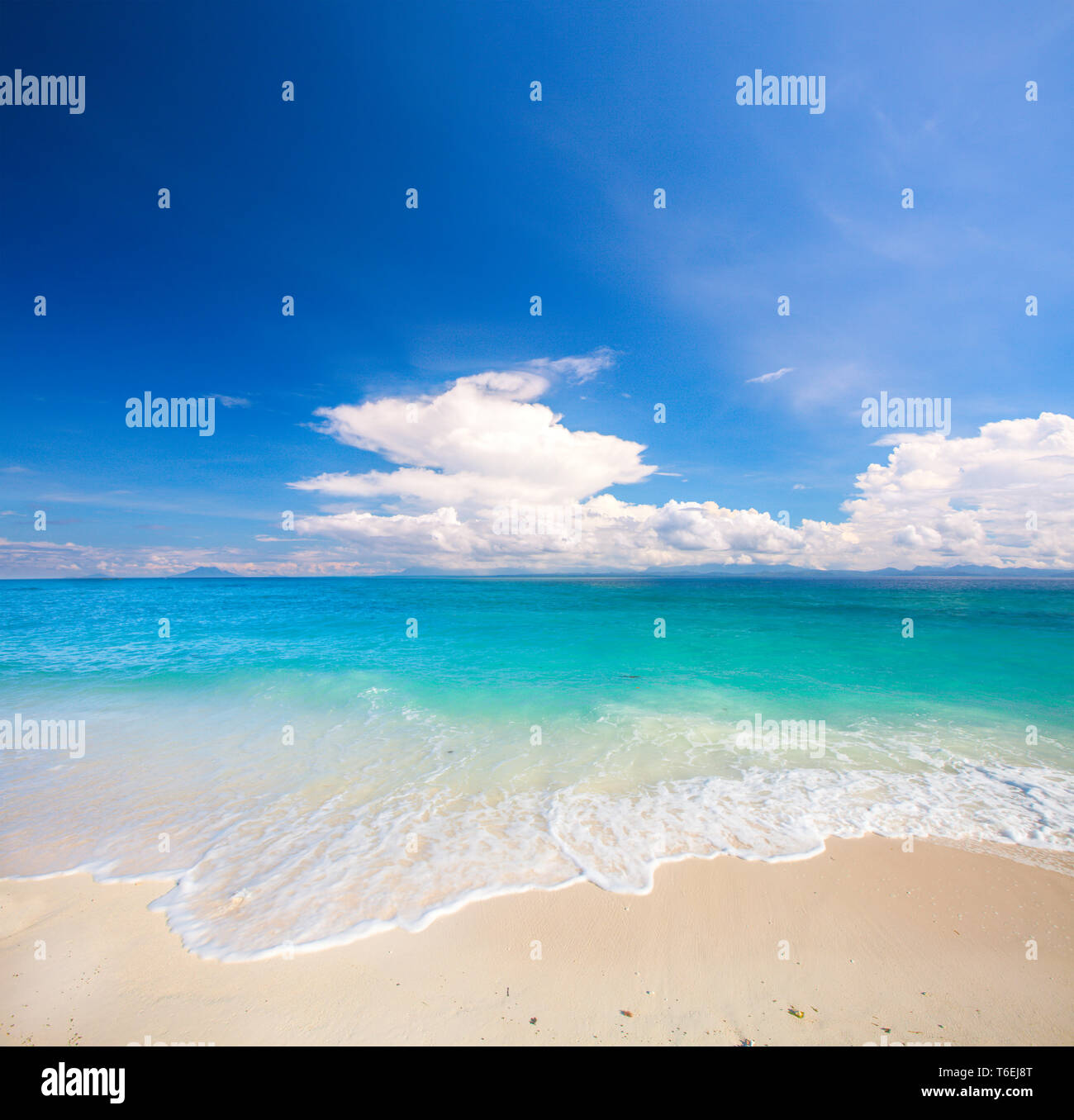 Strand und das tropische Meer Stockfoto