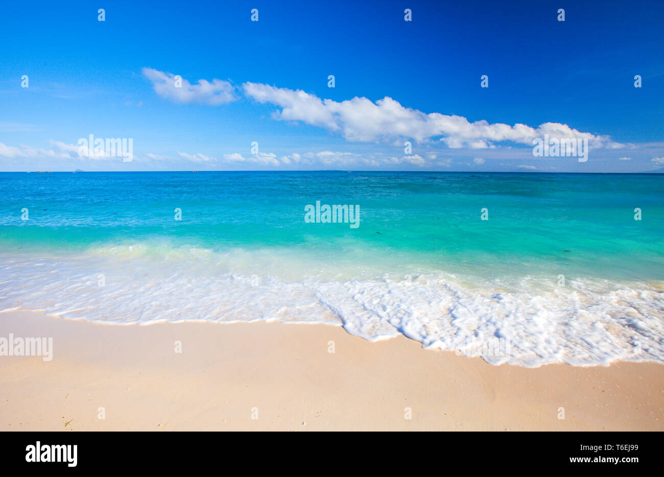Strand und das tropische Meer Stockfoto
