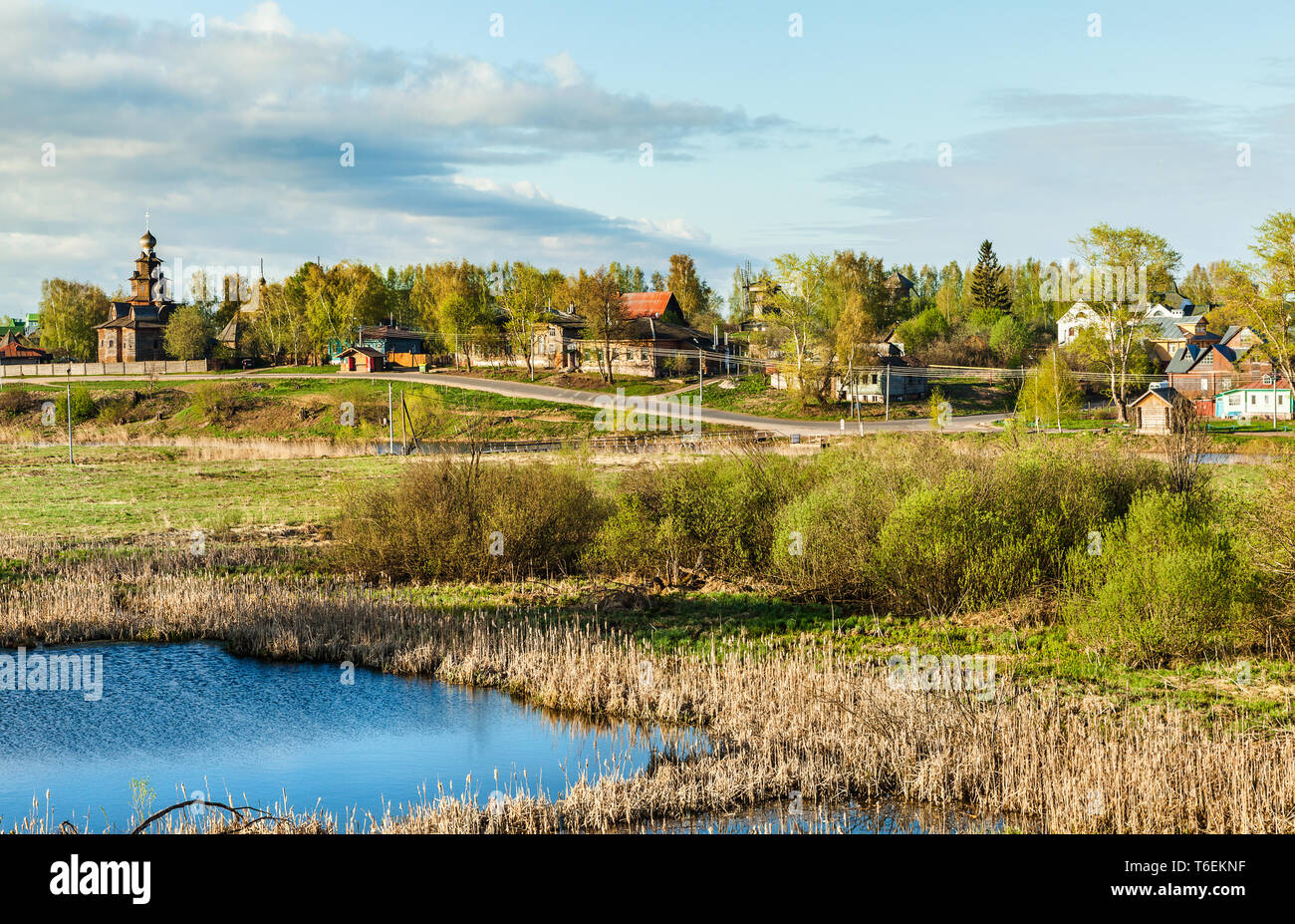 Ländliche Landschaft in Wladimir, Russland Stockfoto