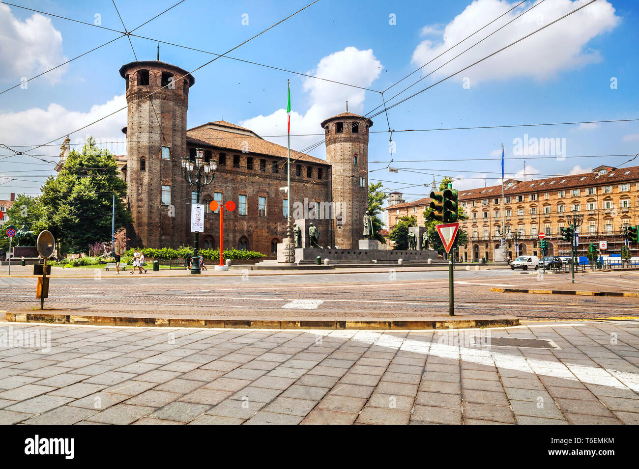 Palazzo Madama Royal Palace in Turin. Stockfoto