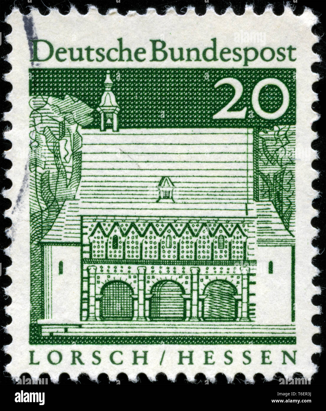 Briefmarke aus der Bundesrepublik Deutschland in die Deutsche Bauwerke