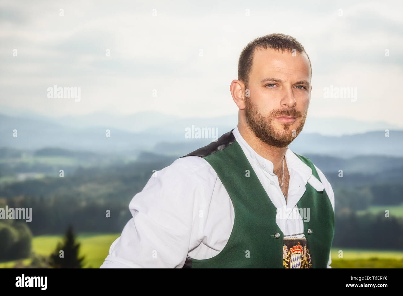 Bayerischer Tradition männlichen Stockfoto