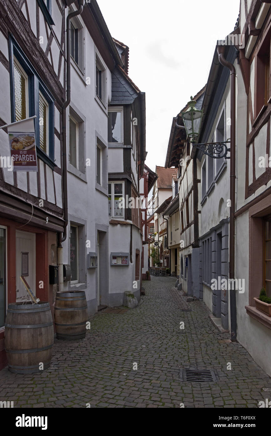 In der Altstadt von Neustadt a.d. Weinstrasse Stockfoto