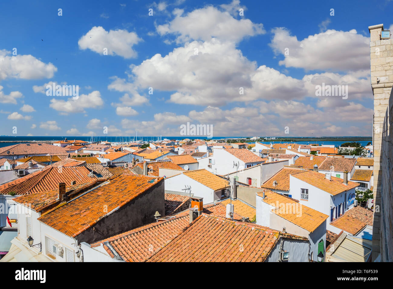 Gelbe Dächer Stockfoto