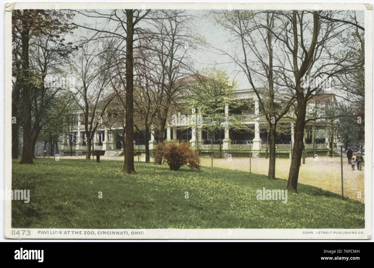 Detroit Publishing Company Ansichtskarte Reproduktion der Pavillon zu einem Cincinnati Zoo, Ohio, 1914. Von der New York Public Library. () Stockfoto