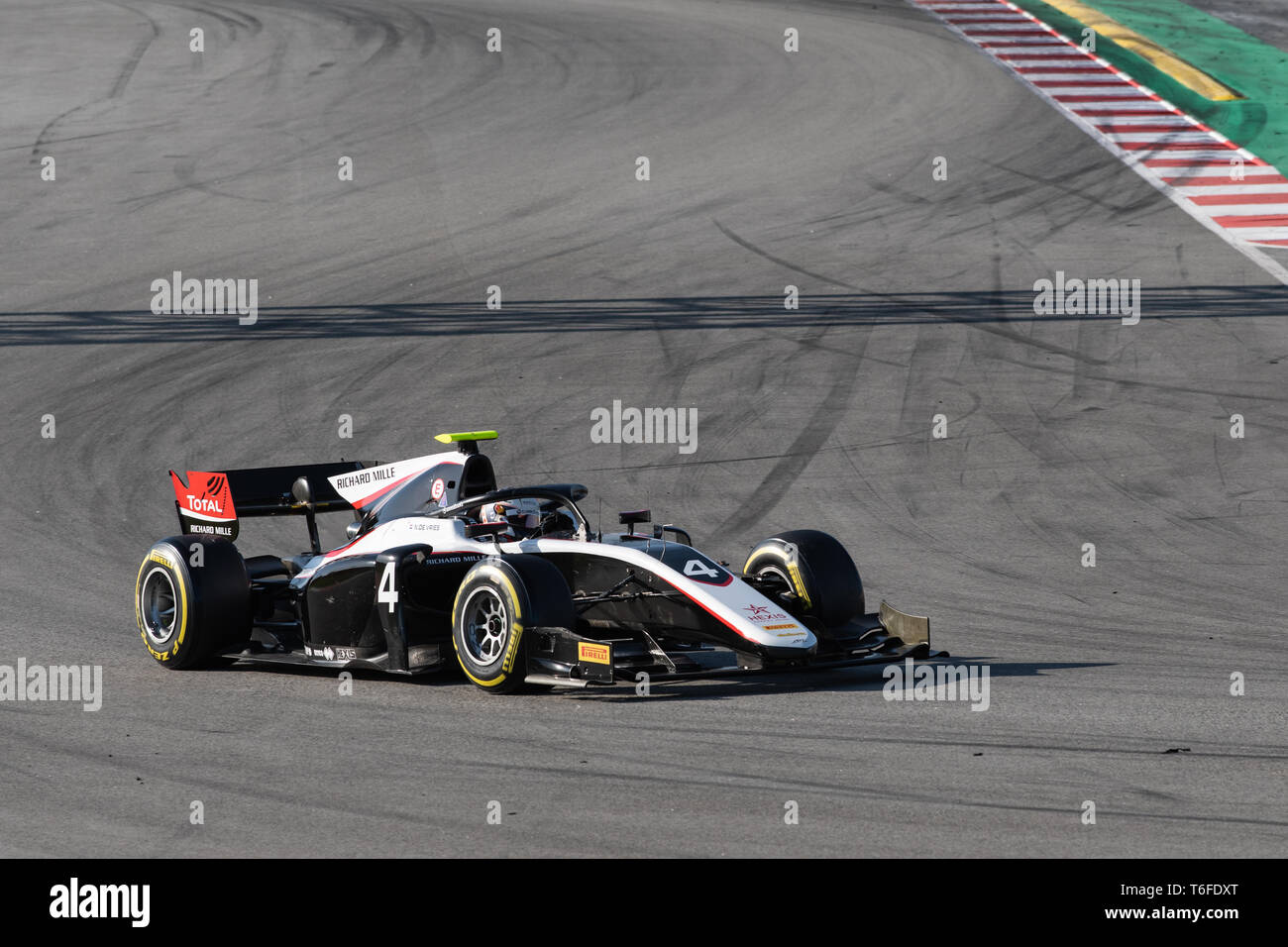 Barcelona, Spanien. 5. März, 2019 - Nyck De Vries aus den Niederlanden mit 4 ART GRAND PRIX - Während der FIA F2 Test vor Saisonbeginn am Schaltkreis Stockfoto