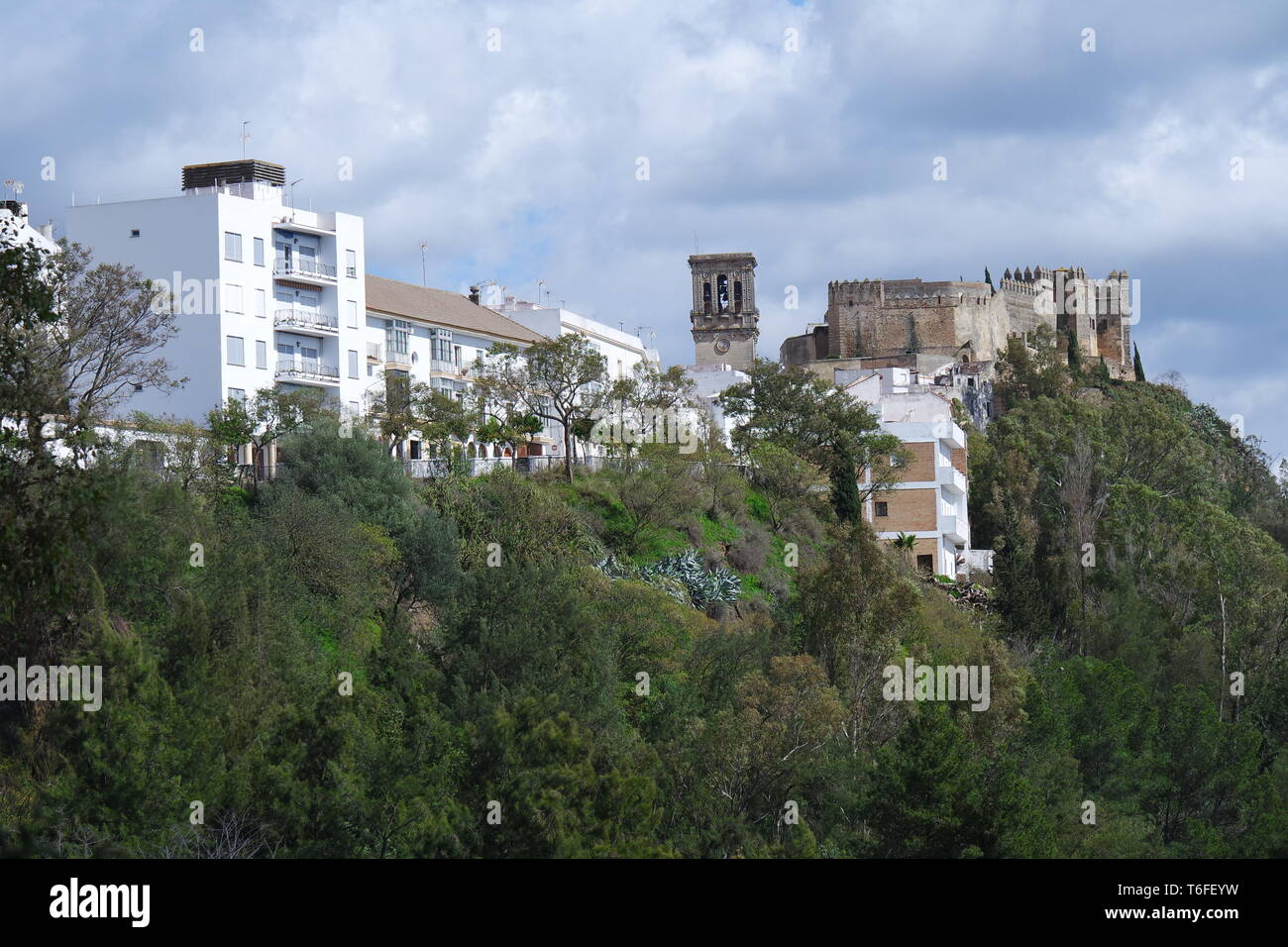Arcos de la Frontera. Route der weissen Dörfer Stockfoto