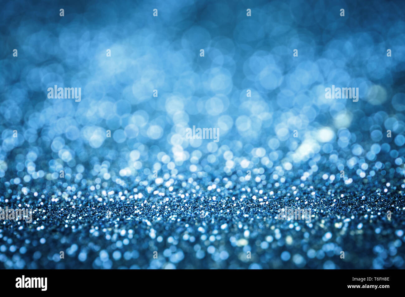 Blau Glitter Textur Stockfoto
