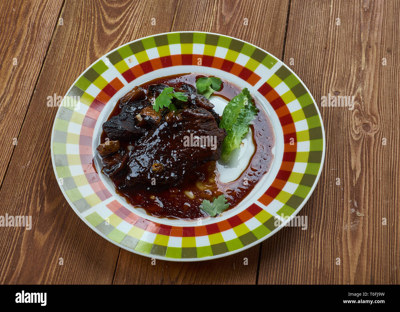 Südlichen Hamburger Steaks Stockfoto