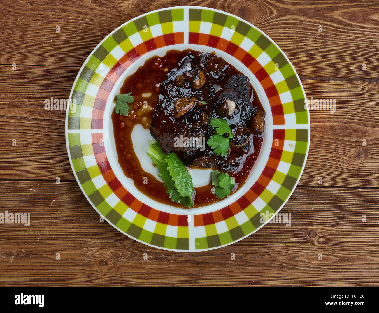 Südlichen Hamburger Steaks Stockfoto