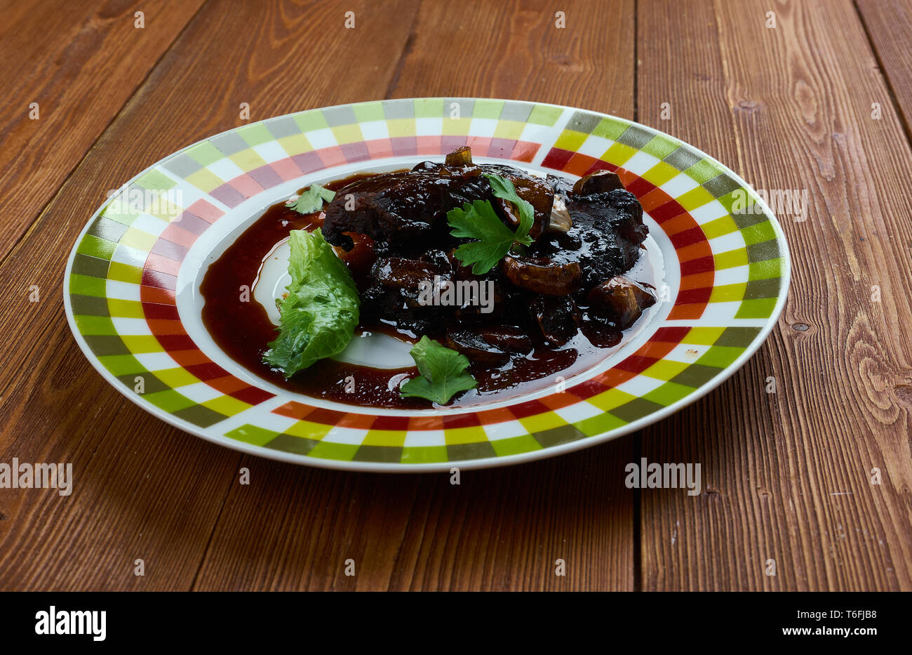 Südlichen Hamburger Steaks Stockfoto