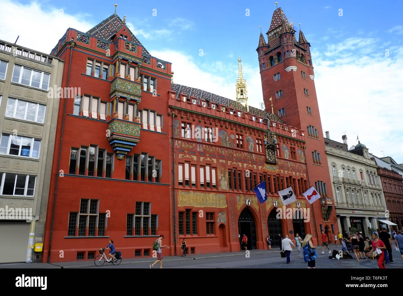 Basel, Rathaus Stockfoto