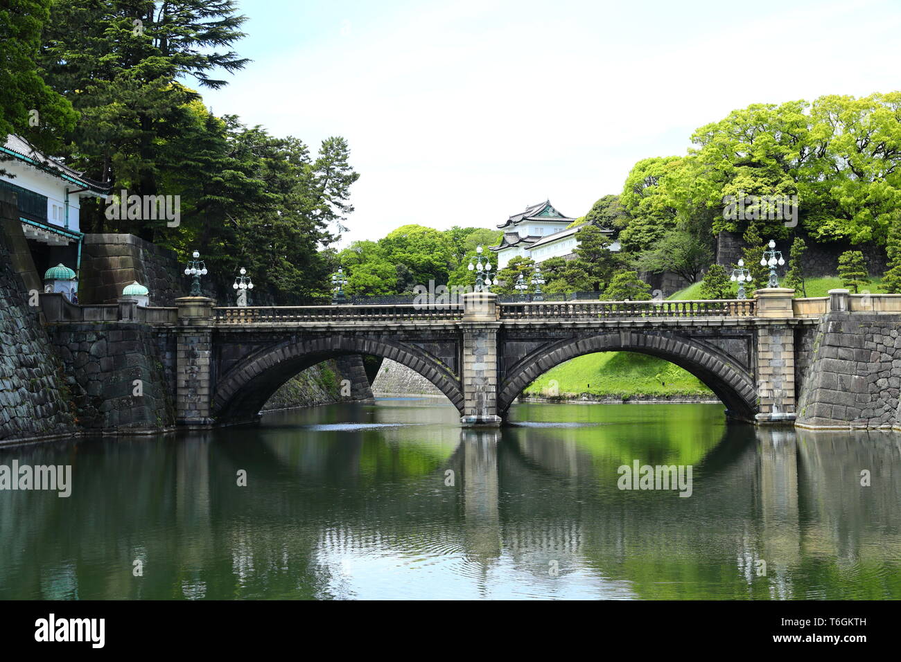 Eine Ansicht der Kaiserpalast in Tokio, Japan, am 1. Mai 2019, dem ersten Tag der Reiwa Ära. Credit: Naoki Nishimura/LBA/Alamy leben Nachrichten Stockfoto