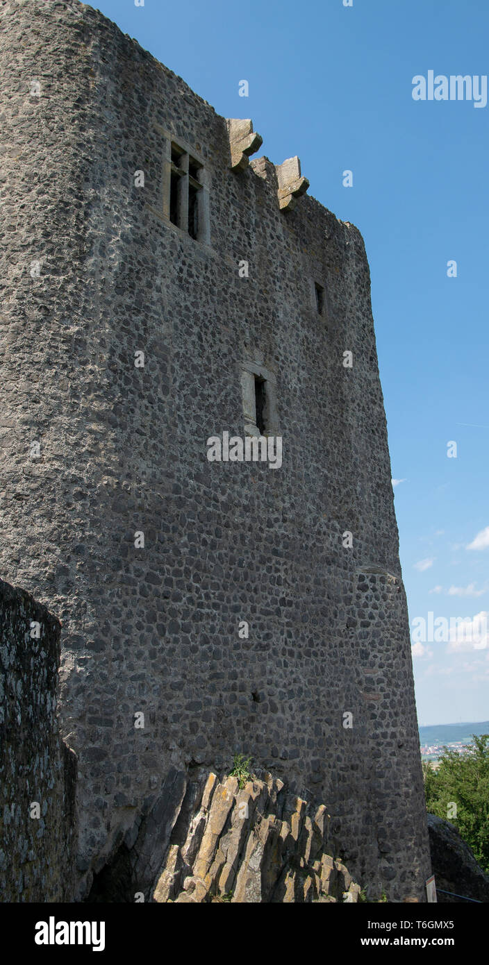 Alte Ruine der Burg Weidelsburg Stockfoto