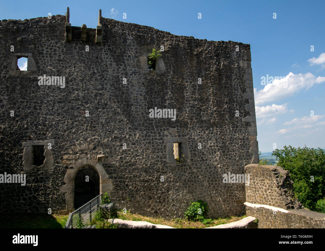 Alte Ruine der Burg Weidelsburg Stockfoto