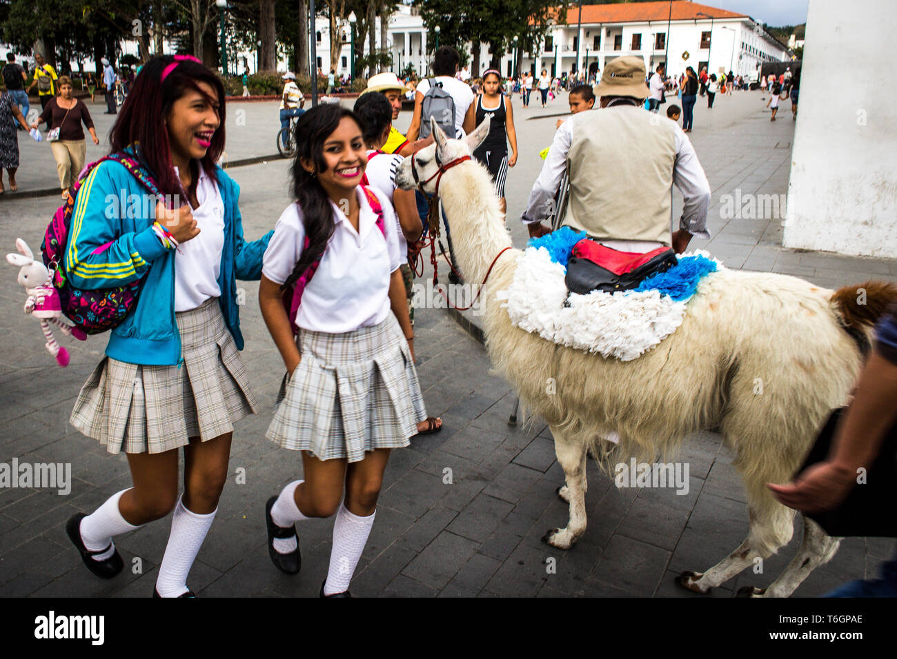 Das tägliche Leben in Popayan (Kolumbien) Stockfoto