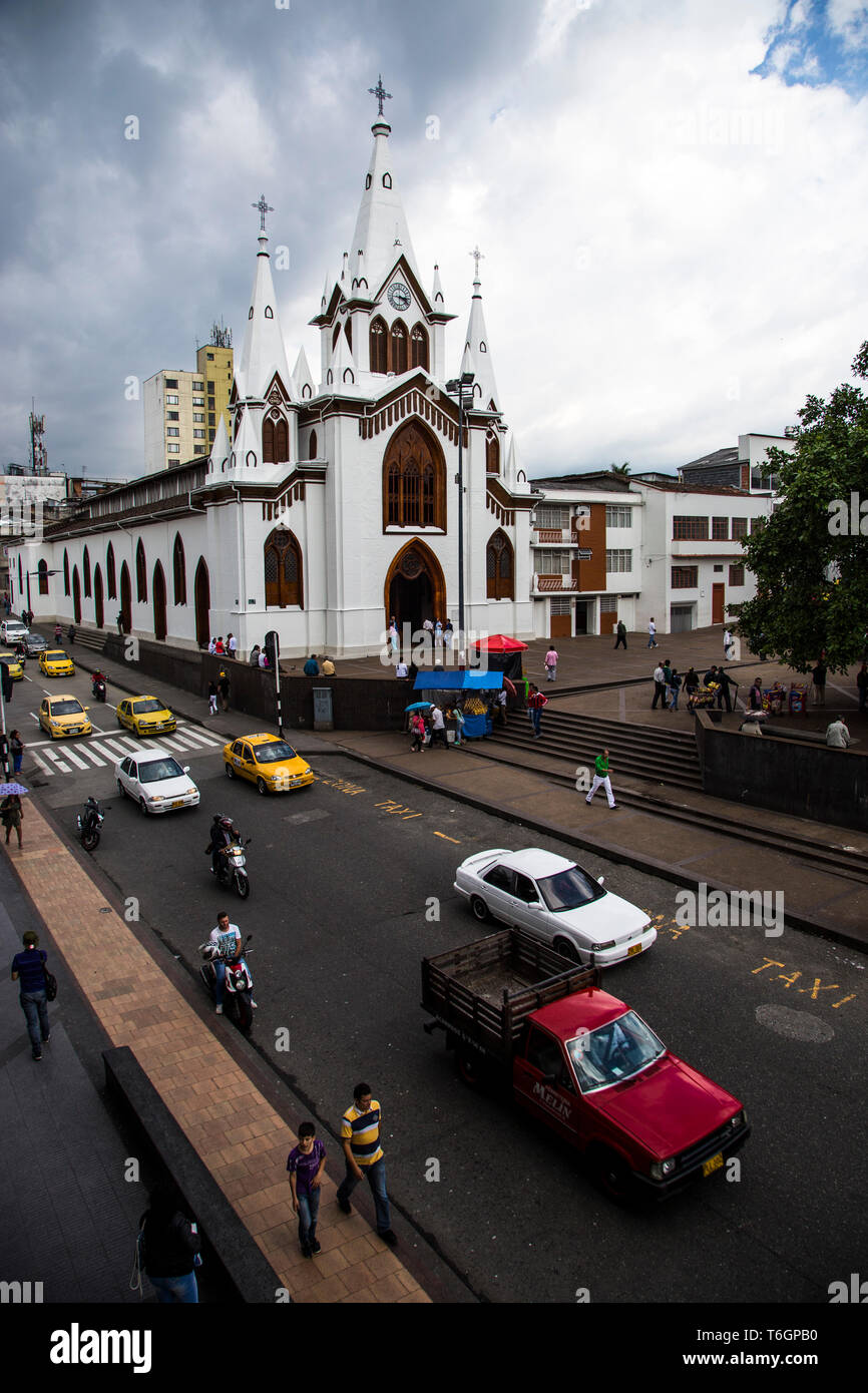 Kirche in Manizales Stockfoto