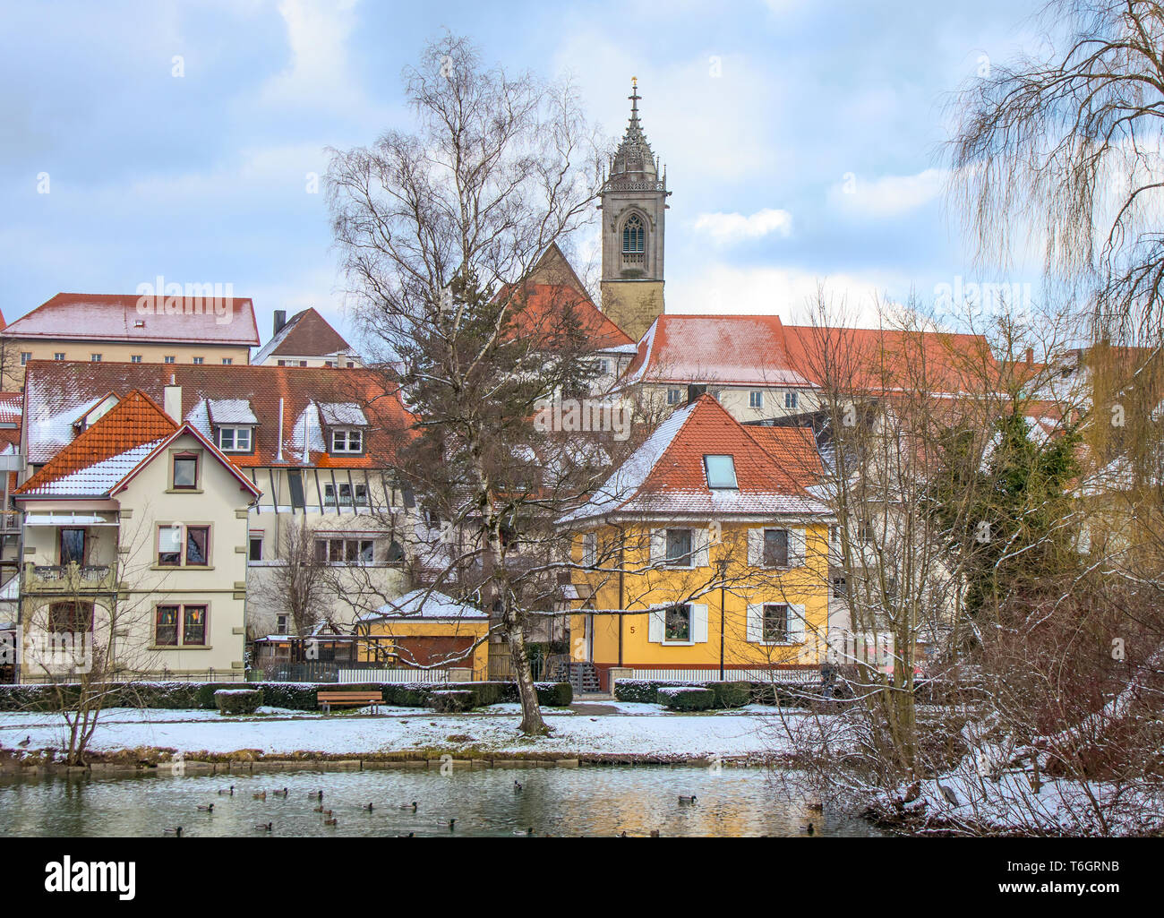 Pfullendorf mit Stadtkirche St. Jakobus Stockfoto