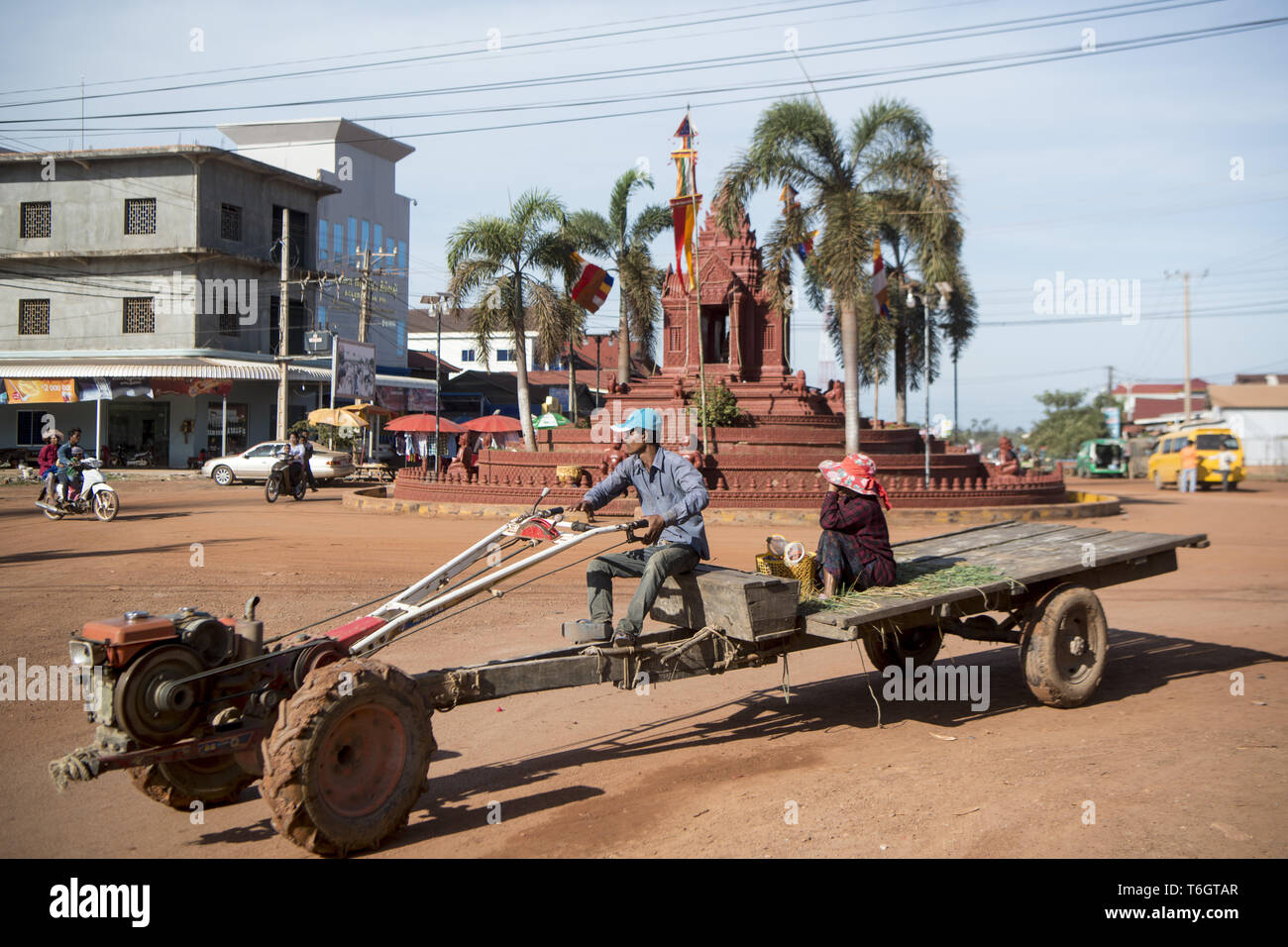 Kambodscha SRA EM STADTZENTRUM Stockfoto