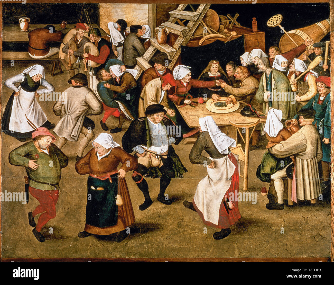 Pieter Brueghel der Jüngere - Paesant Hochzeit - 1620 Stockfoto