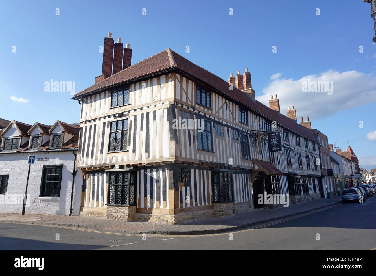 Die Falcon Hotel/Indigo in Stratford-upon-Avon, Großbritannien, am 29. April 2019. Stockfoto