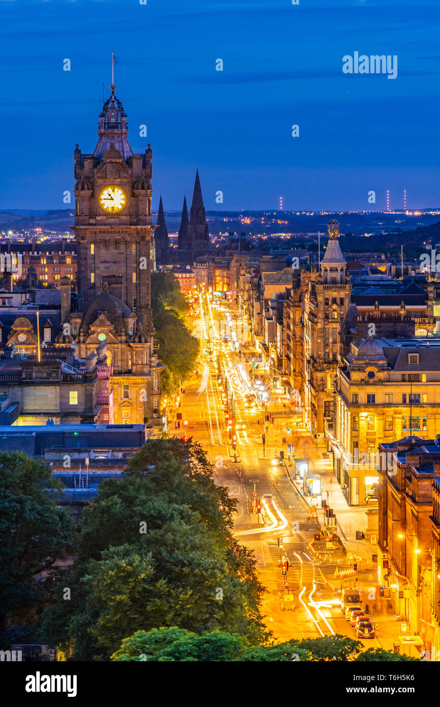 Edinburgh-Sonnenuntergang Stockfoto