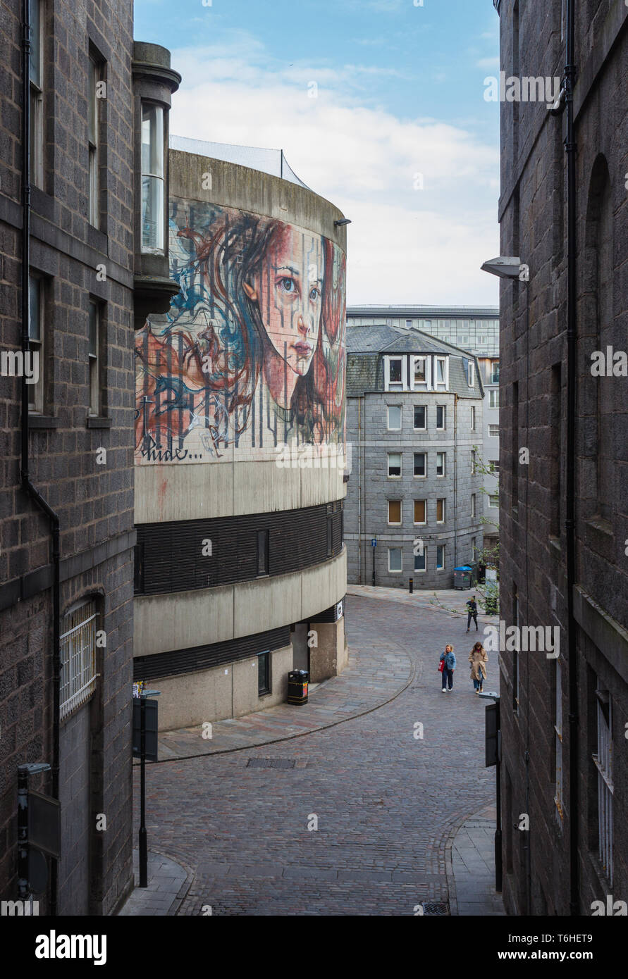 Aberdeen Street Art Stockfoto