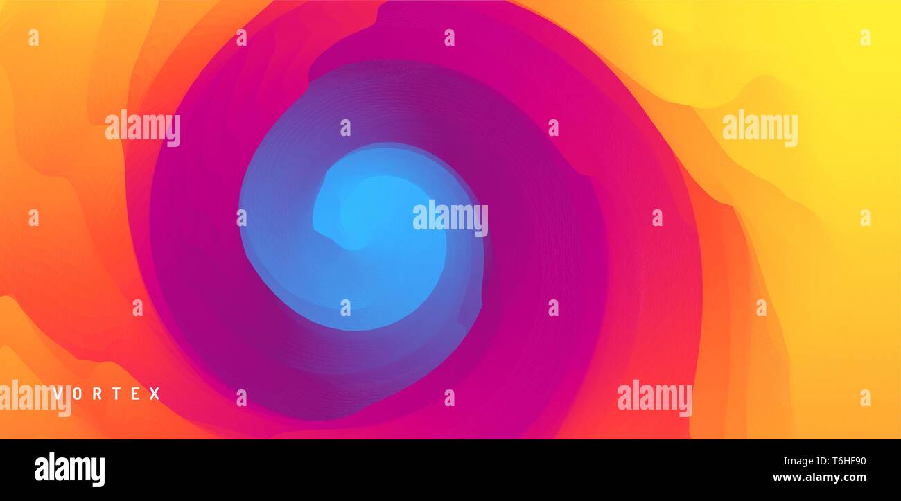 Zusammenfassung Hintergrund mit dynamischen Wirkung. Motion Vector Illustration. Trendy Gradienten. Rotation und wirbelnden Bewegung. Können für Werbezwecke verwendet werden, Ma Stock Vektor