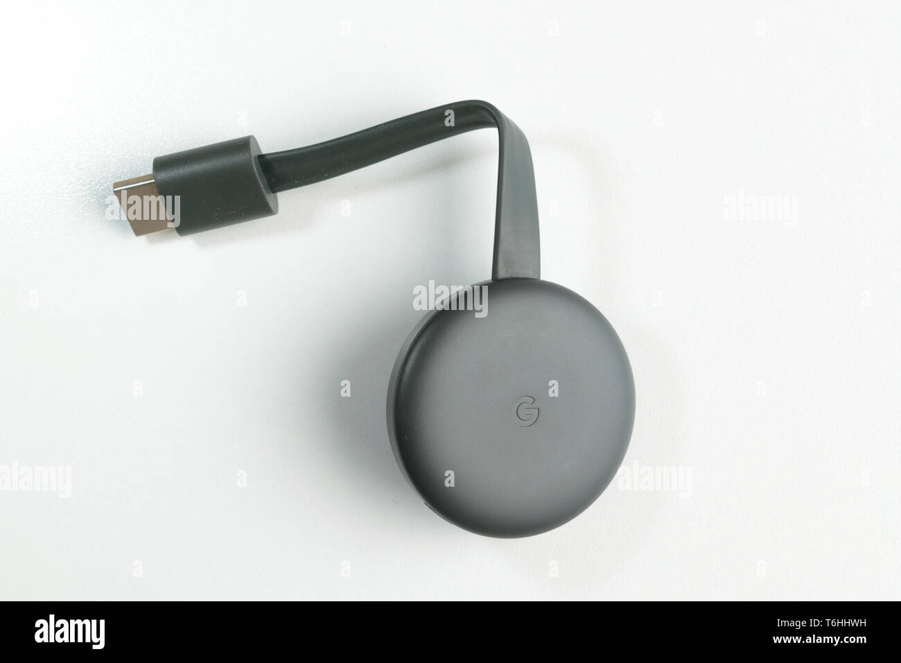 Athen, Griechenland - 24. April 2019: Google Chromecast 3. Generation Stockfoto