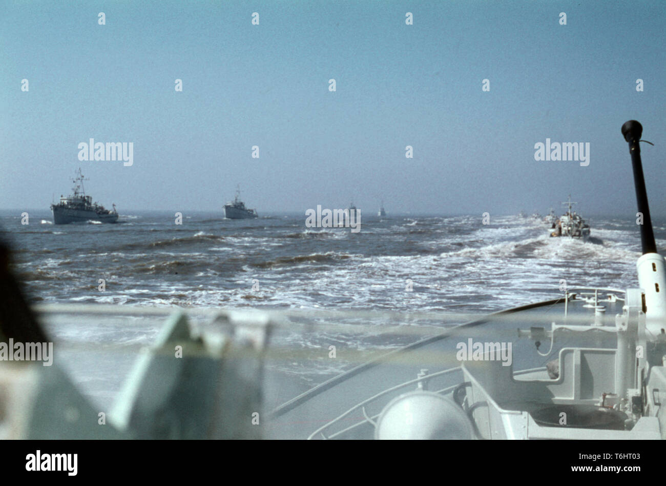 Bundesmarine Schnellboot Typ 141 Seeadler-Klasse/Deutsche Marine Fast attack craft - 2. Schnellbootgeschwader Stockfoto