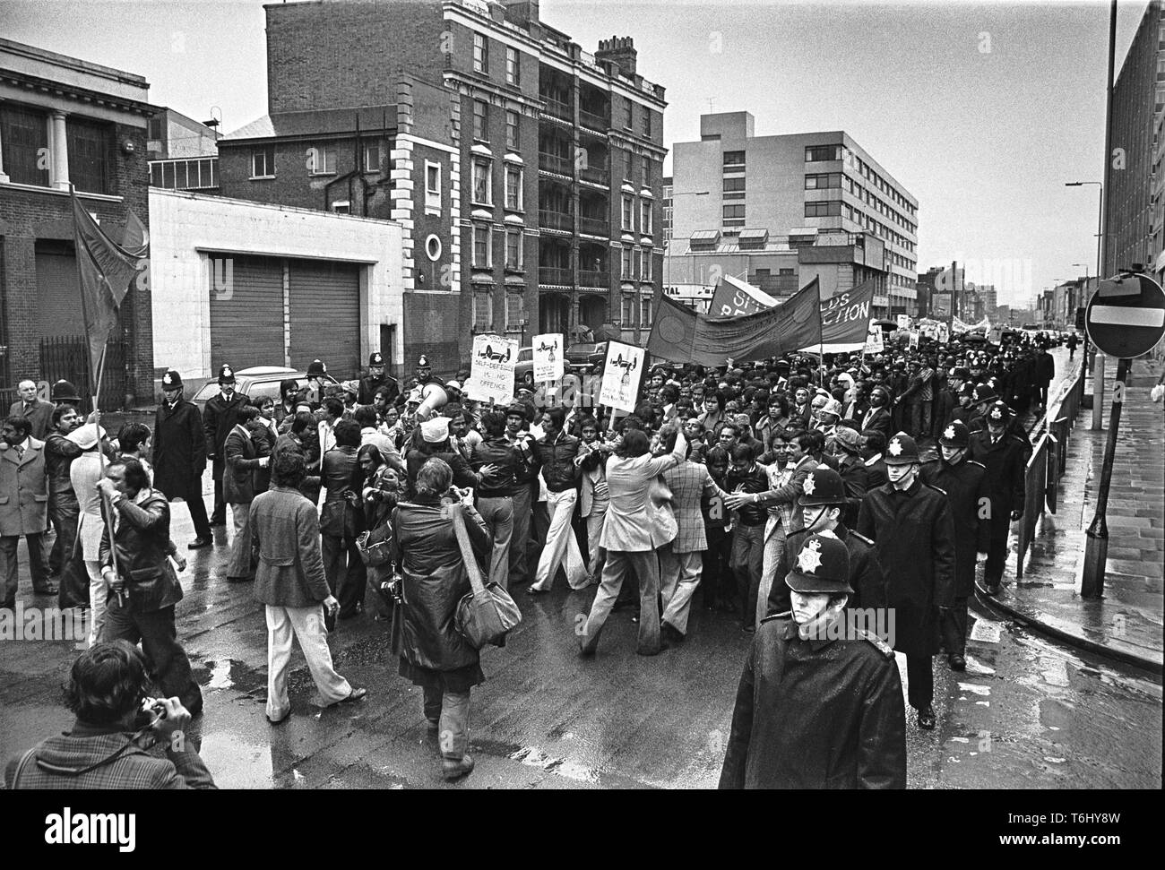 66/20 Tower Hamlets Whitechapel Altab Ali März 1978 Stockfoto