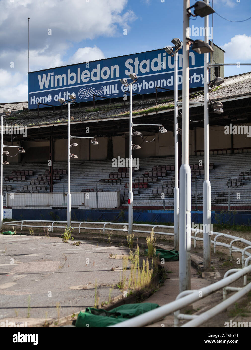 Wimbledon Greyhound Stadium, die letzte Chance zu sehen, bevor es abgerissen wurde, Stockfoto