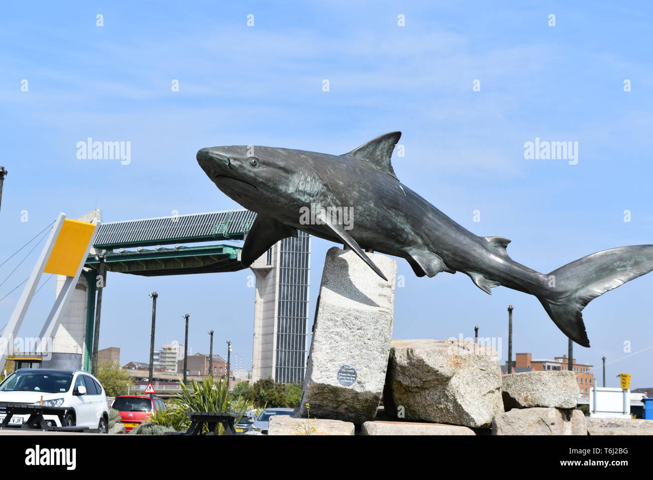 Hull City Kultur Gezeiten Barriere Stockfoto