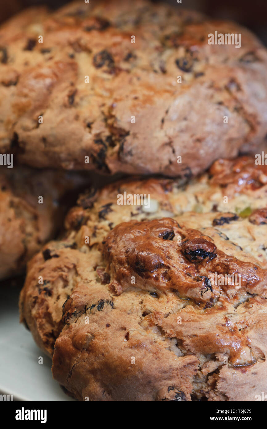 Specialità gastronomiche liguri: PANDOLCE. [ENG] ligurischen Gastronomie Produkte: PANDOLCE (eine typische Art von süß). Stockfoto