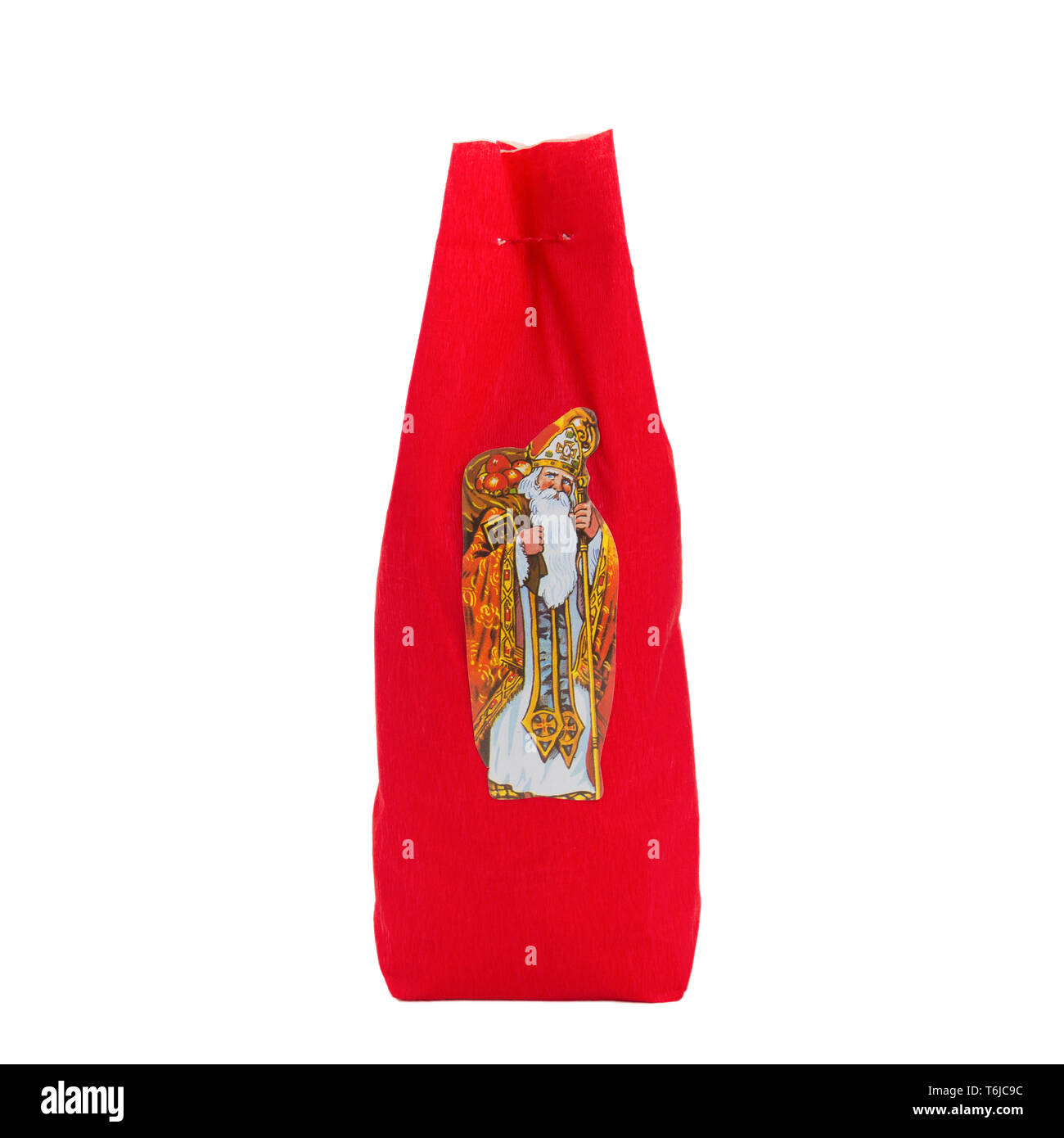 Sankt Nikolaus und Krampus Konzept Stockfoto