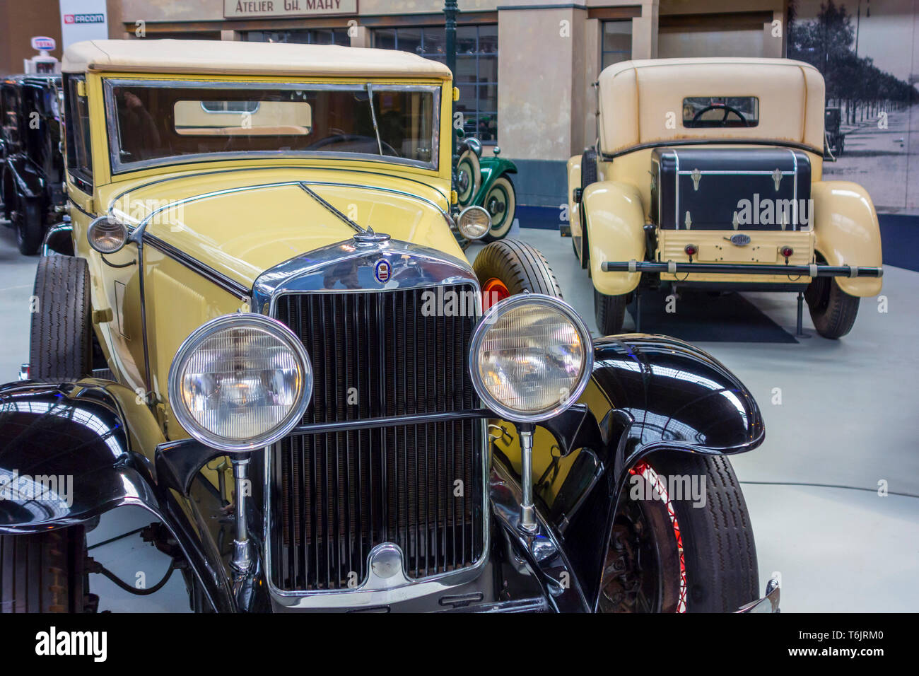 1929 Graham Modell 621, amerikanische 6-Zylinder klassisches Automobil/Oldtimer/antike Fahrzeug in der Autoworld Oldtimer Museum in Brüssel, Belgien Stockfoto