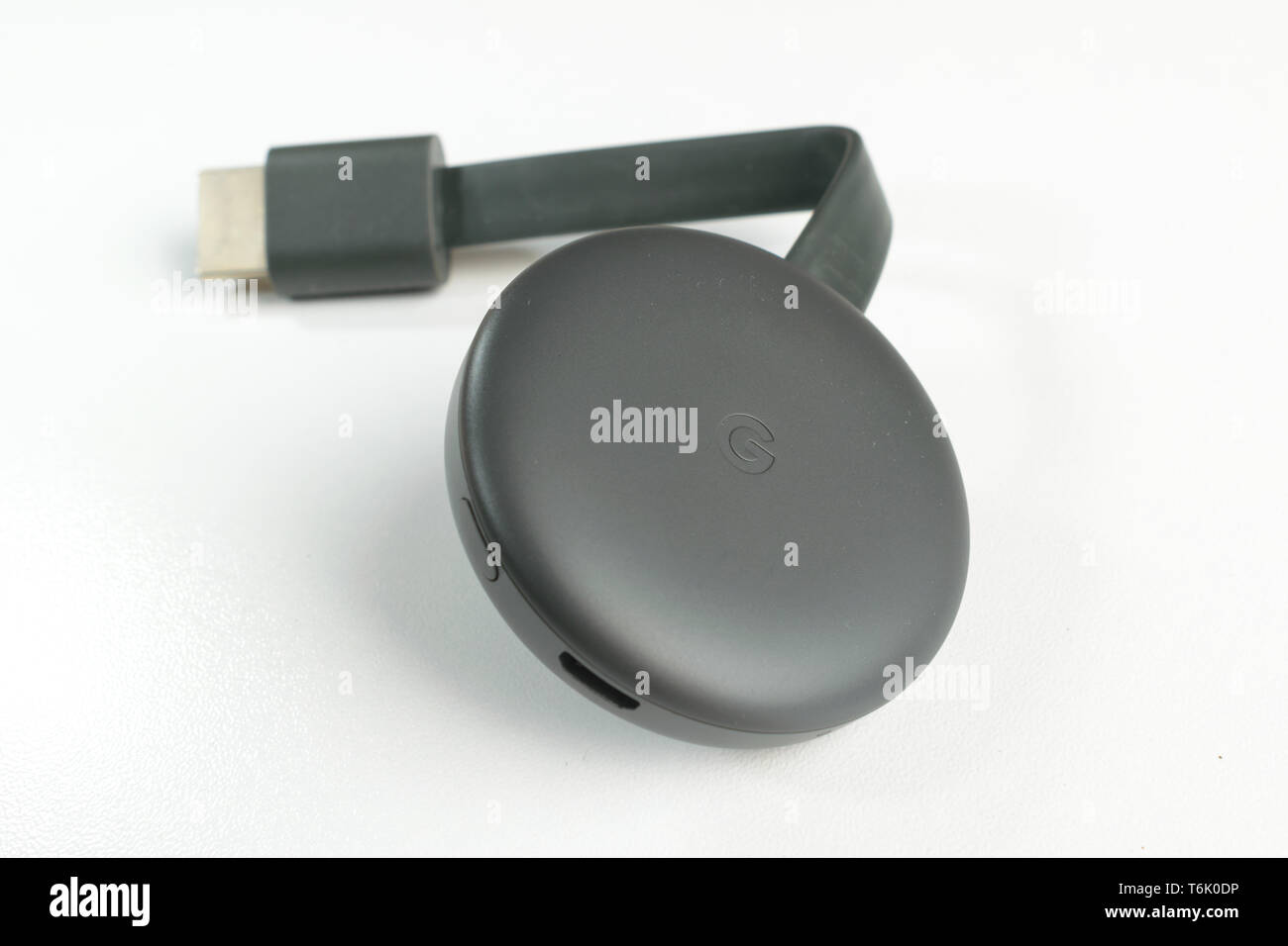 Athen, Griechenland - 24. April 2019: Google Chromecast 3. Generation Stockfoto