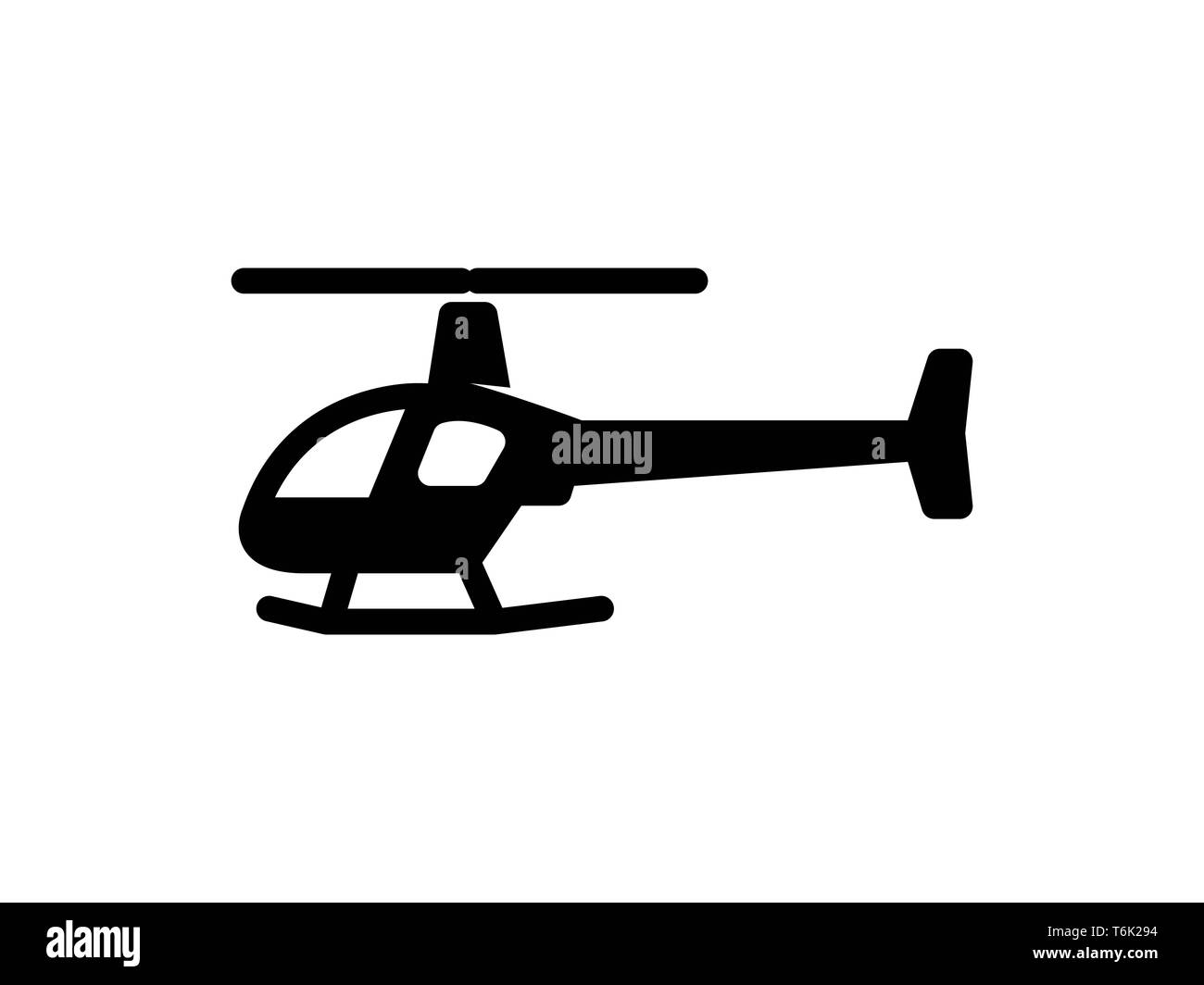 Hubschrauber solid Symbol. Element der Hubschrauber Symbol für mobile Konzept- und Webanwendungen. Dünner Volumenkörper Hubschrauber Symbol kann für Web und mobile verwendet werden - Vektor Stockfoto