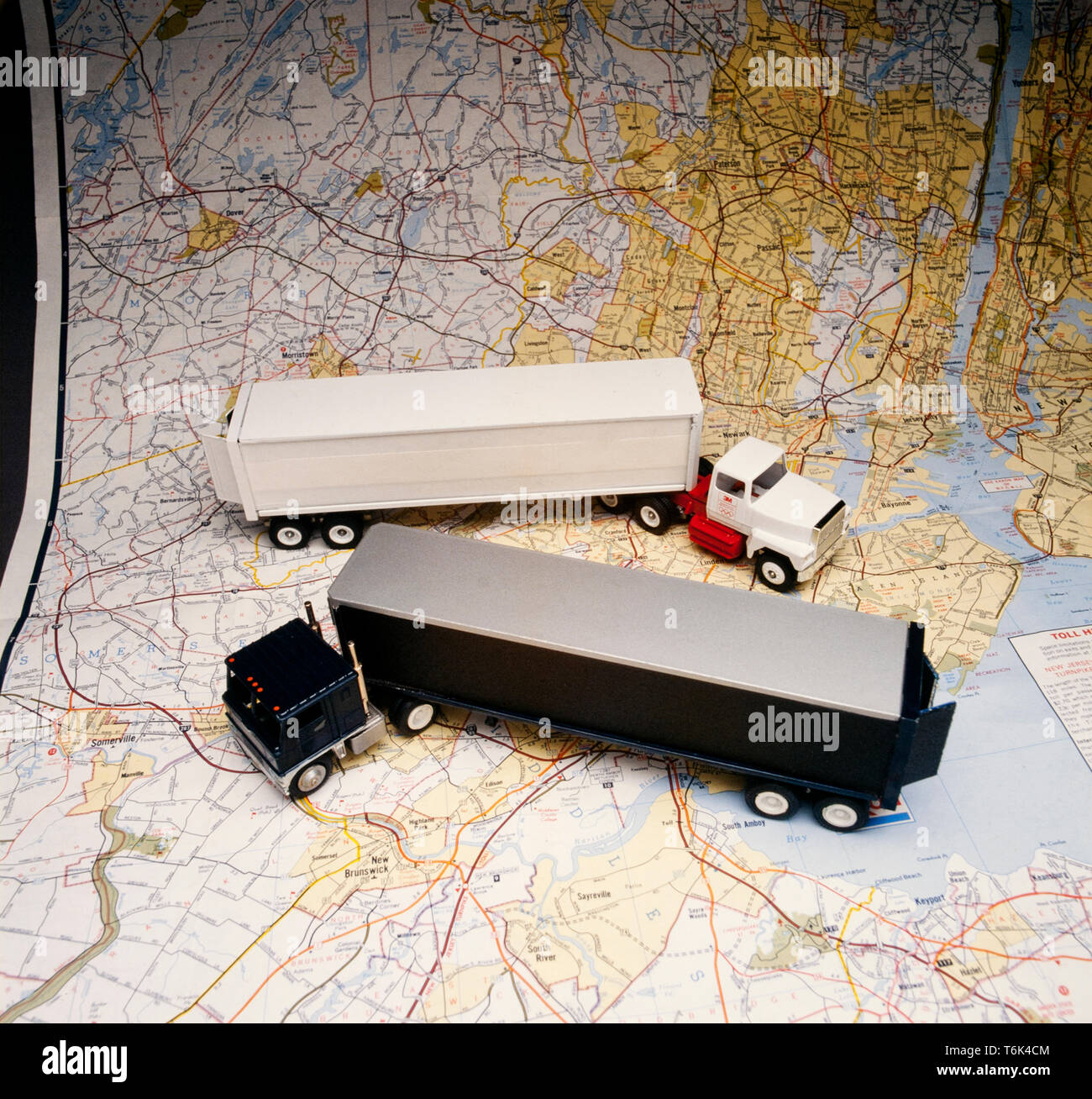 Modell Lkw Karte anzeigen Stockfoto