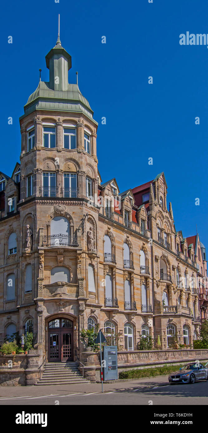 Wohn- und Geschäftshaus in Konstanz Stockfoto