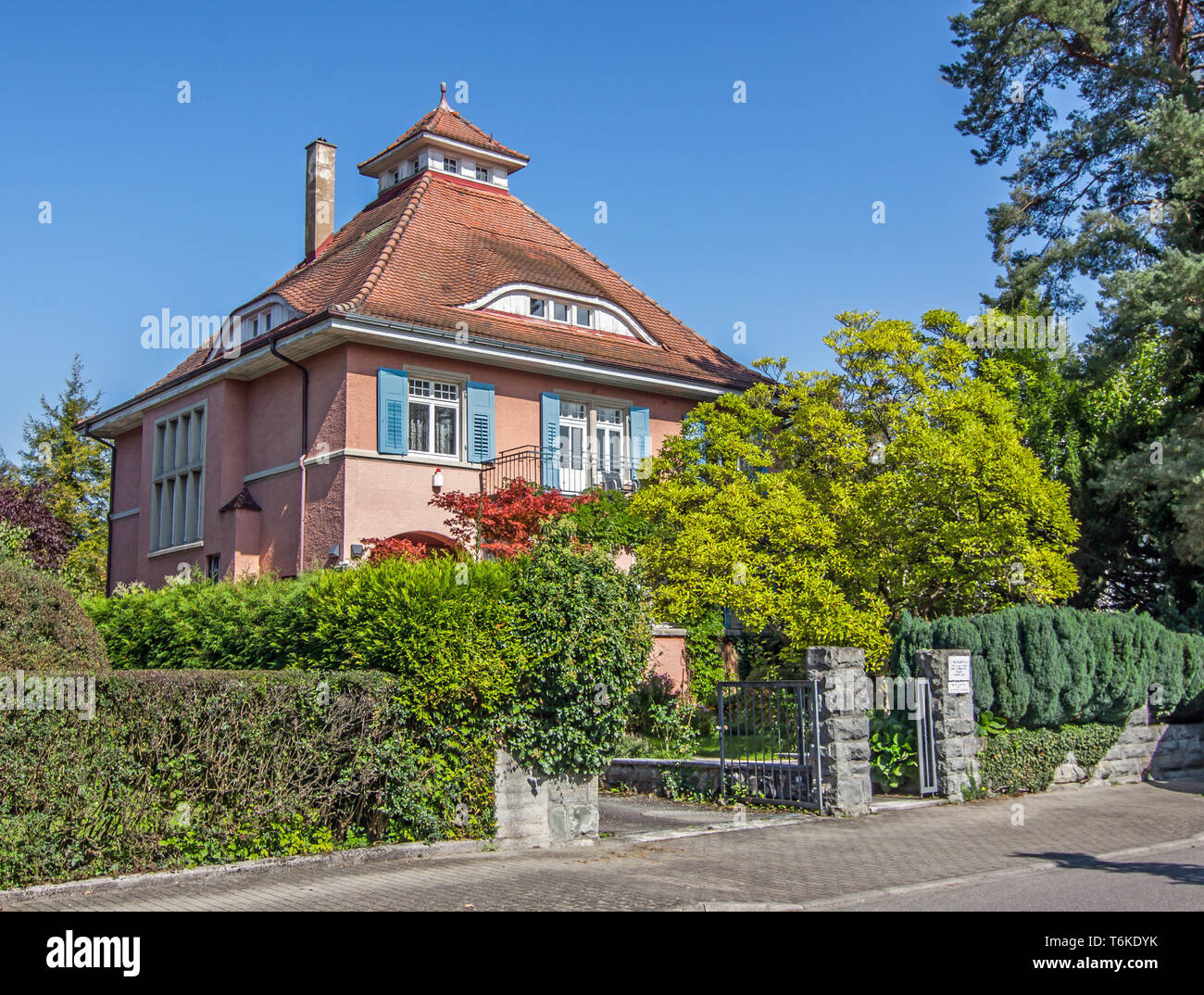 Gebäude, Villa Konstanz Stockfoto